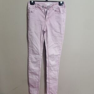 Bullhead Light Pink Women's High Rise Skinny Jeans - Size 3